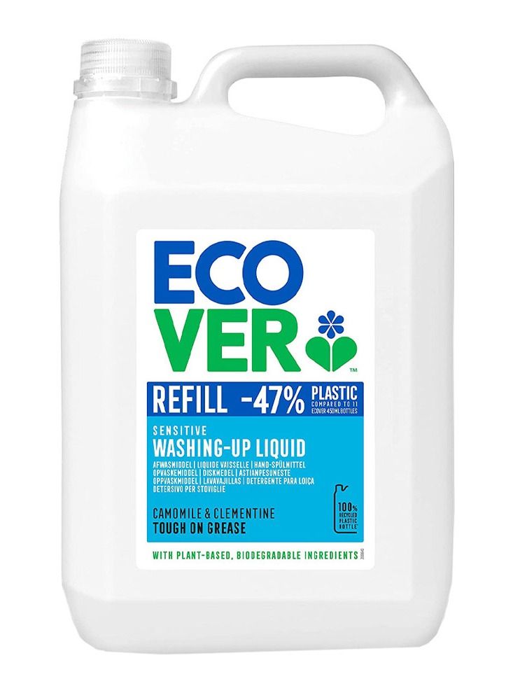 Ecover Washing Up Liquid Refill Camomile & Clementine 5L